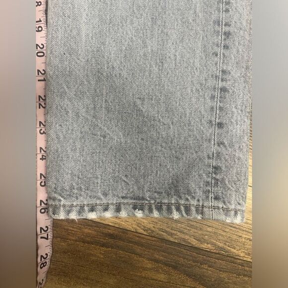 Zara jeans size 6 washed gray button fly ankle distressed rocker edgy - Picture 7 of 10